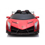 Elektrické autíčko - Lamborghini Veneno - nelakované - červené